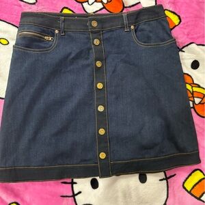 INC  Dark Wash Denim Skirt